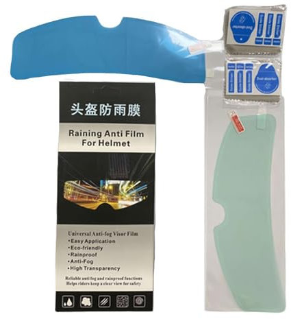 Pellicola anti-appannamento universale per visiera casco, pellicola anti-appannamento per caschi integrali di moto, inserto trasparente lente visiera, adesivo impermeabile antiappannamento (pellicola