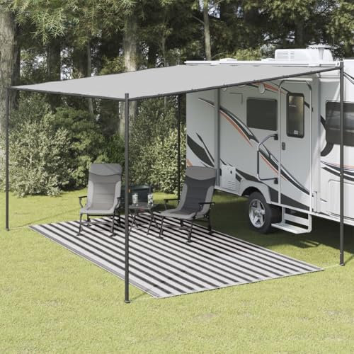 LXYZWRW Furniture Select Zeltteppich 200x400 cm anthrazit und weiß