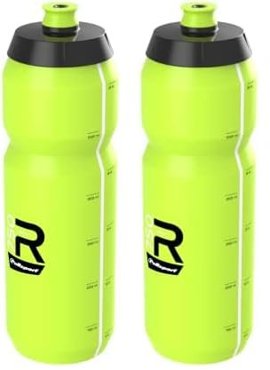 Polisport 8646300005 - Bidón R Collection R750 de Ciclismo de 750ml Botella de Agua para Ciclistas Bicicleta Sin BPA en color verde lima (Paquete de 2)