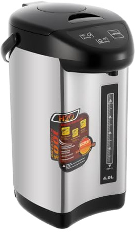 TESUGN 4L Heißwasserspender, 750W Edelstahl Wasserkocher, Thermopot, Glühweinkocher, Thermoskanne, Glühweinspender, Teekocher, für Schule Zuhause Büro Hotel