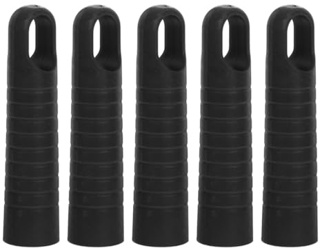 Yardenfun 5 Stück Besenstielgriff Mit Aufhängeloch, Mopp-stiel, Ersatz-endkappe, Kunststoff-moppgriffhülse, Bodenbürstengriff, Zubehör, Besenstiel-set