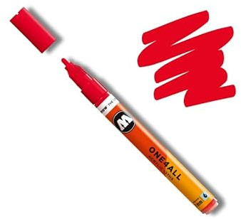 MOLOTOW ONE4ALL Nachfüllbarer Lackmarker, 127HS, 2 mm, #243, Kirschrot