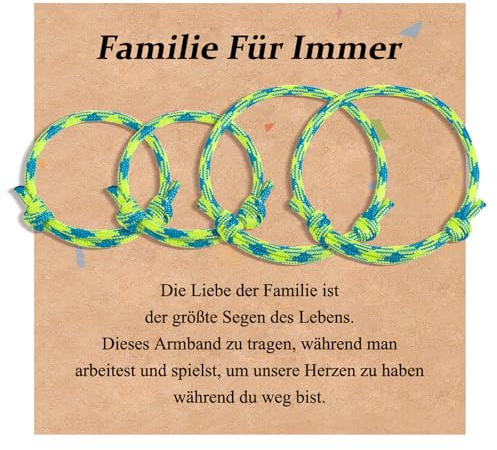 CheersLife Mutter Tochter Armband Mutter Sohn Armband Geschenk für Vater | Tochter Sohn Familie Herz Armband für Mädchen Damen Jungen Passende Armbänder Set für 2 Muttertag Zurück Zur Schule
