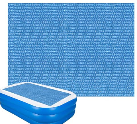 Solar Pool Cover, Rectangular Swimming Pool Cover, Dustproof Waterproof Swimming Pools Thermal Blanket Insulation Covers, Heat Insulation Film Swim Paddling Pools Solar Sunshade Covers Blanket