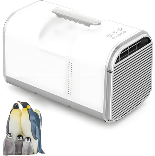 Condizionatori D'aria Portatili per Camper,Condizionatore Aria per Tenda Da 5200 BTU per Picnic,Con Funzioni Di Raffreddamento,Deumidificazione E Ventilazione,3 Velocità Del Vento,Per Camion,Camper