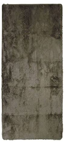 The Deco Factory Hochflorteppich, extra weich, 80 cm x 180 cm, Taupe