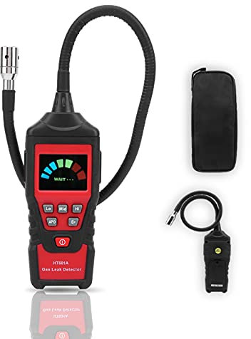 Combustible Gas Leak Detector, Portable Natural Gas Sniffer Combustible Propane Methane Tester Analyzer, Emergency Tools for Home, Battery Not Included