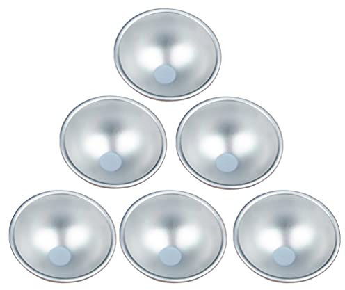 Cabilock 6pezzi Stampi Per Muffin Antiaderenti in Alluminio Per Cupcake e Teglie Da Forno Design Leggero e Compatto Per Facile Trasporto e Stoccaggio