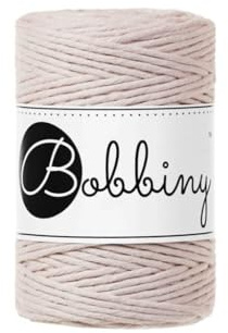 Bobbiny Baby Makramee-Schnur, 1,5 mm, 100 m, hautfarben