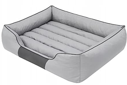 millybo Comfort Hundematratze, Hundebett für Kleine, Mittlere, Große Hunde - wetterfestes Hundekissen, kuscheliges Schaum Tierbett, Outdoor & Robustes Hundematte - 140x115x25cm Grau