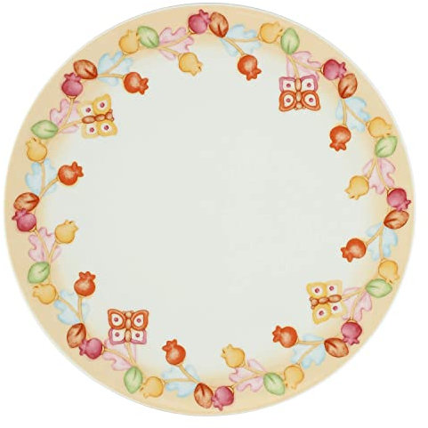 THUN - Piatto Grande Grace - Linea Grace, Home Is Where Your Family Is - Cucina, per la Tavola - Porcellana - Ø 31,9 cm; 2,2 cm h