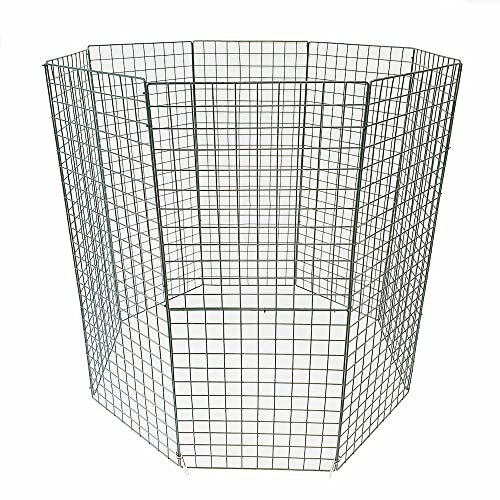 P Dot Wolf Garden Compost Bin Extra Large |1200 Litre Capacity | Extra Heavy Duty Wire Mesh Construction | 1.2m High | Flat Packed | Easy Assembly, Green