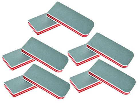 Ipetboom 10 Piezas tampón de esponja para uñas herramientas de manicura pintauñas esmalte uñas Limas de bloque de tampón de uñas herramientas para pulir uñas dos lados