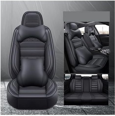 Für VW Für Polo 9N 6R Für T&OUAREG Für P&assat B3 Für G&olf 7 Für Caddy Für T&iguan Autositzbezüge Vollständiger Satz Vorne Hinten Sitzschoner Sitzbezüge Auto Sitzschoner(4,Luxury)