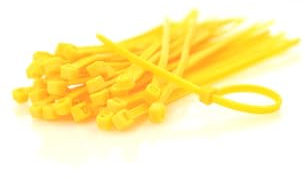 Nylon Cable Ties 3.6 x 250mm (40 pcs) Yellow Ideal for Organizing Cables and Securing Items