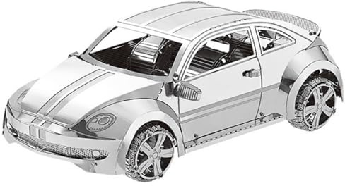 Metal Zone Auto Käfer 3D-Puzzle aus Metall, Modellauto zum Zusammenbauen aus Metall, 3D-Puzzle für Fahrzeuge, 3D-Metallpuzzle für Erwachsene, 8,2 x 3,4 x 2,8 cm