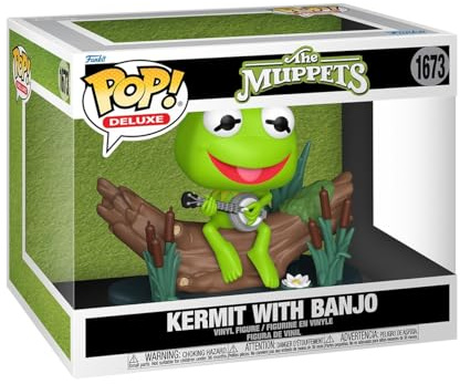 Funko Pop! Deluxe: The Muppets - Kermit The Frog with Banjo - Figurine en Vinyle à Collectionner - Idée de Cadeau - Produits Officiels