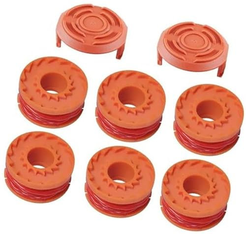 MKVAXR WA0004 Spool Line Compatible with Qualcast WORX Lawn Trimmers Replace CGT183A CGT18LA1 WG180 WG150 WG152 WG153 WG163 WA0010 Trimmer Spools Spool for grass cutter