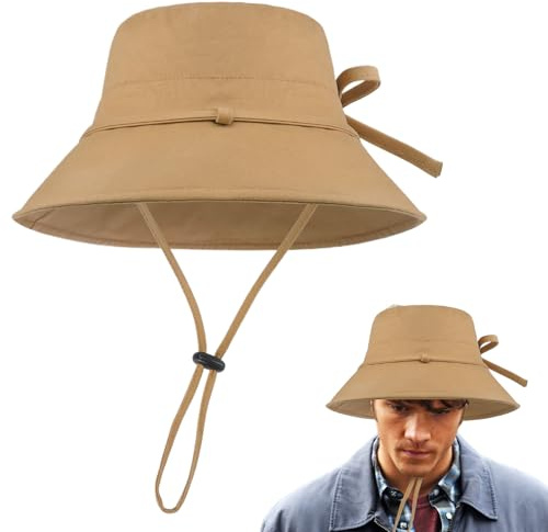 Xistuoz Casque de vélo réglable pour homme – Accessoire de sports de plein air avec protection UV – Chapeau de cyclisme léger pour la pêche, le shopping, l'escalade, la course à pied