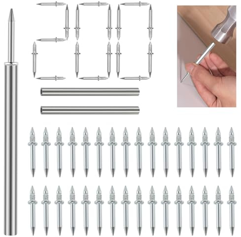 200 Pcs Skirting Board Nails – Double-Head Skirting Nails, Durable Steel Nails for Wood, Secure and Easy Installation