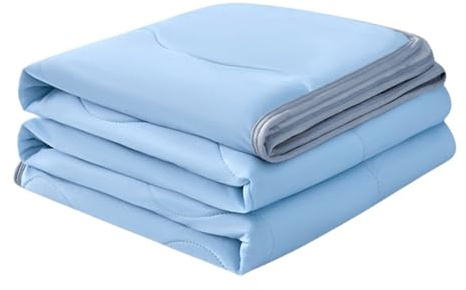 Cooling Blanket for Night Sweats UK Summer Cooler Quilt for Hot Sleepers and Night Sweats, Cooler Comforter-Double Sided Cold Effect Blanket Cooler Fiber Ice Blanket All-Season Lightweight 150*200