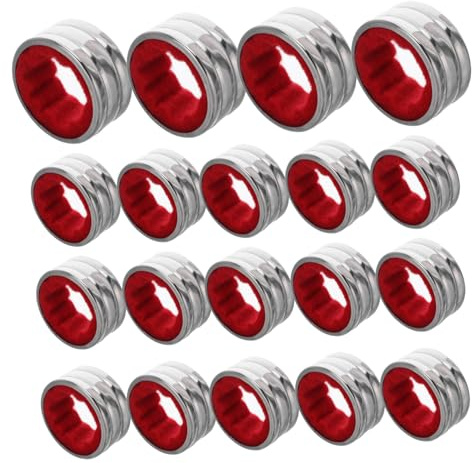 ARTIBETTER 30pcs Stainless Steel Wine Drop Rings with Velvet Lining Detachable Drip Catchers for Wine Bottles Leak-Resistant Metal Collars for Kitchens Wineries Bars and Parties