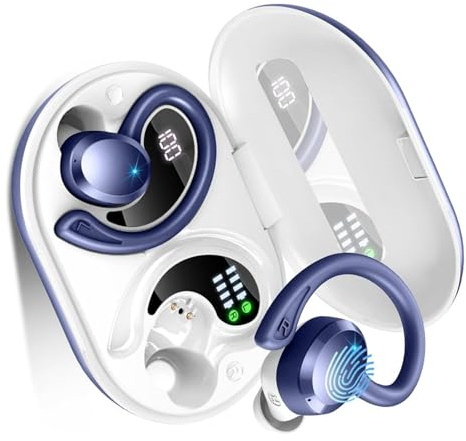 jebyltd Écouteurs De Sport À Maintien Ferme Oreillettes À Blocage Actif Indice IPX5 pour Partenaire Musical Écouteurs De Sport