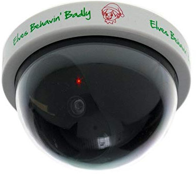 Elves Behavin' Badly Dummy Security Camera, 10x10x13
