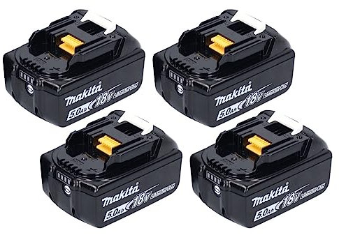 4 Stück Makita Akku BL1850B 197280-8 18.0V 5,0 Ah Li-Ion