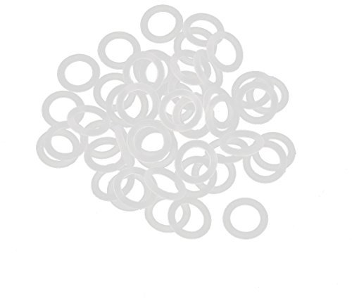 Aexit 50 Stücke Weiß 9mm x 1,5mm Hitzebeständigkeit Nicht ölbeständig NBR Nitrilkautschuk O-Ring Dichtring (0faa2b47ef48730ee6d3da1df3098d4c)
