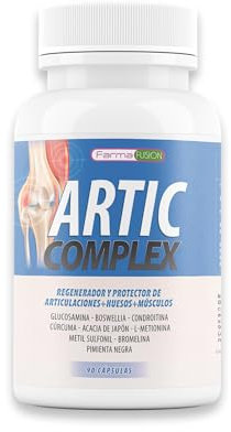 Cúrcuma Con Glucosamina, Condroitina y Colágeno, elimina el Dolor En Músculos, Articulaciones y Huesos, Potente Antiinflamatorio Con Acción Analgésica, Repara las Articulaciones, 90 Cápsulas