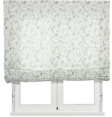 VIEWTEX | Estor Paqueto Traslúcido Estampado Toxa Color Blanco | Medidas 135x175cm | Plegable sin Varillas | Fabricado en España | Garantía de 5 Años | Fácil Instalación y Limpieza