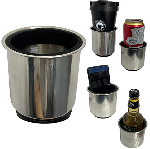 Porte-gobelet magnétique pour boisson/canette – Aimant puissant qui adhère bien au tracteur agricole – Montage en surface horizontale (avec couche de protection tampon) pour tondeuse autoportée,