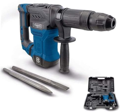 SDS Max Demolition Hammer Scheppach AB1500X Blue