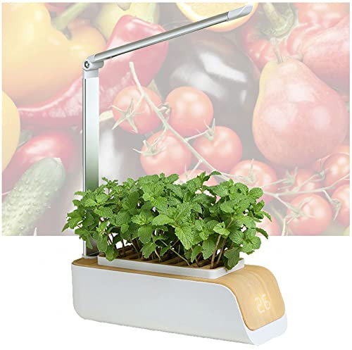 VVLXRIC Mini Serre per Piante Intelligente, Luci per Piante Indoor Prompt del Livello dell'Acqua, Regolabile in Altezza, Garden Smart, Ottimo per La Crescita delle Piante da Interno