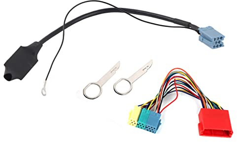 Leapiture Adaptador De Audio De 20 Pines/8 Pines, Conector De Radio, Estéreo para Coche, Bluetooth 5,0, Compatible con A2, A3, 8L, 8P, TT