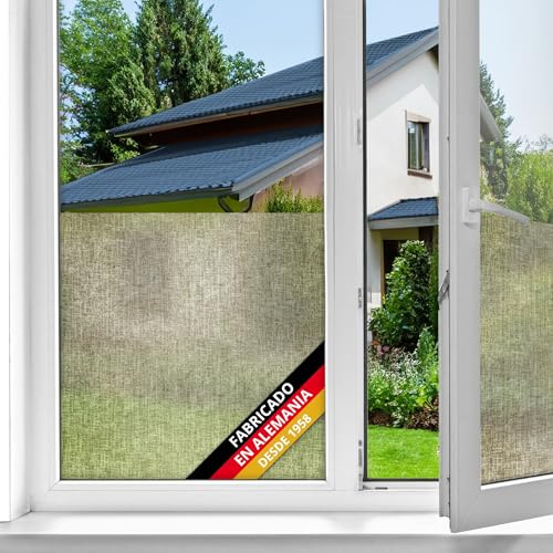 d-c-fix Vinilo de privacidad para Ventanas y Cristales Texido 45 cm x 1,5 m | film estático opaco para cristales con diseño moderno – adherencia estática, opaco, decorativo