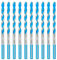 toolant Juego de brocas de hormigón de 6 mm y juego de brocas de mampostería, juego de brocas de martillo a prueba de golpes para hormigón/vidrio/ladrillo/plástico/cemento/azulejos, punta de broca de