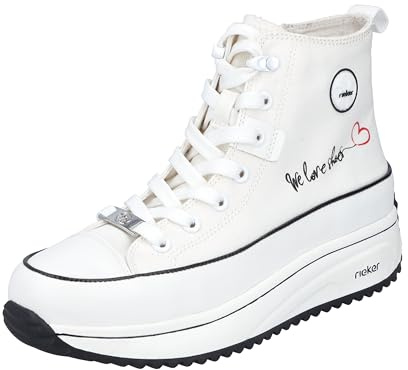 Rieker dam 90012 stövletter, vit, 40 EU, Vit, 40 EU