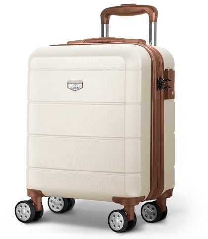 LUGG 15 Inch Jetset Lightweight Travel Cabin Bag Carry On Approved Suitcase ABS Shell Protection Water Resistant & Safe Locking System Easyjet Free Under seat Luggage (45x33x20cm)