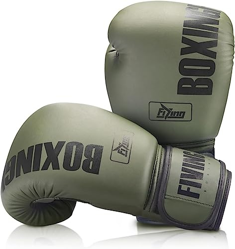 FIVING Pro Style boxningshandskar för kvinnor, PU-läder, träning, muay thai, sparring, kampsport, boxningshandskar, träning för kvinnor (ny grön, 30 ml)