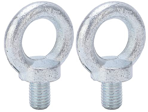 Golfari, Bulloni a Occhiello Golfari Anello per Golfare a Spalla di Sollevamento con Filettatura Profonda Bulloni da 2 Pezzi Acciaio Al Carbonio Zincato (M18)