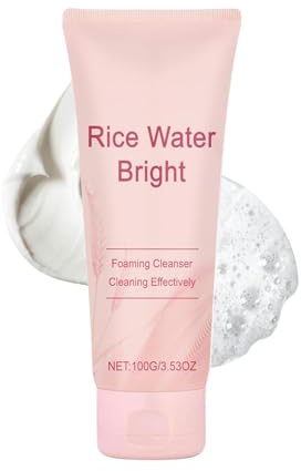 Mousse Nettoyante visage au Riz Rice Water Bright,Nettoyant Visage Coréen,Mousse Nettoyante Visage, eau de riz, hydratant moussant nettoyant et éclaircissant, Korean Skin Care (1)