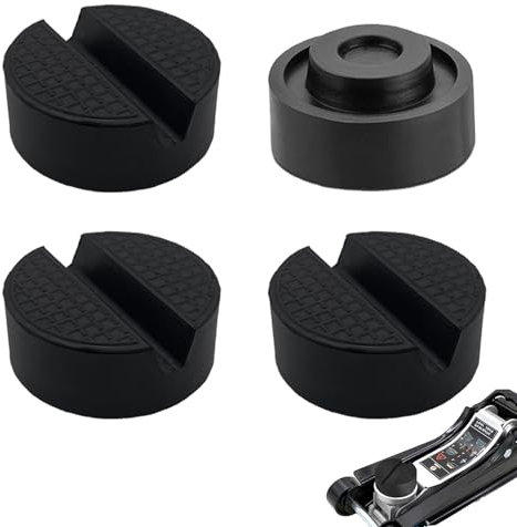 SVUPUE Jack Pad, 4 Pack Rubber Jack Pad Support Pinch, Car Jack Stand Pad, Car Jack Pad for Car Lifting Platforms, Universal Floor Jack Pad Adapter, Trolley Jack, Car Removal Repair Tool