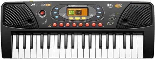 GSV Essentials Musical Piano MS-005, Compact And Lightweight Design, Hours Of Entertainment And Learning, Engaging Electronic Keyboard, Gift Choice, Black