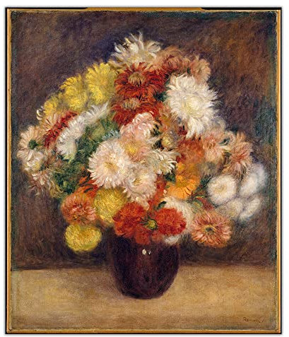 Diamant-Malerei-Set, Pierre Auguste Renoir, Blumenstrauß mit Chrysanthemen, 5D-Diamant-Gemälde, Bild, Kunst, Heimdekoration, Wanddekoration