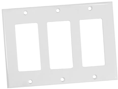HOMSFOU Placa De Pared Triple Estándar De Uu Para Interruptores De Luz Instalación Acabado Para Decoración De Interiores