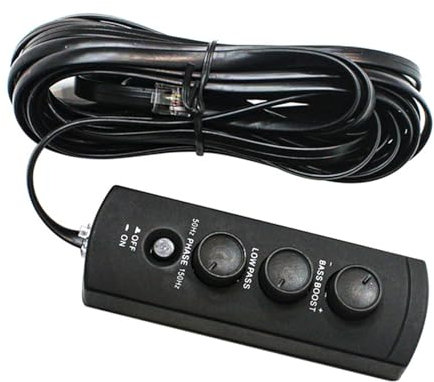 Thewasc Régulateur de son pour caisson de basses automobile avec installation rapide - Contrôleur de son portable pour caisson de basses de voiture - Facile à utiliser