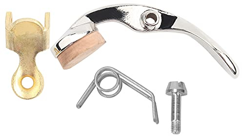 Grcfumo Trumpet Water Key, Copper Trumpet Water Key, Trumpet Valve Key Assembly, Water Key Instrument Repair Set with Screw for Maintenance