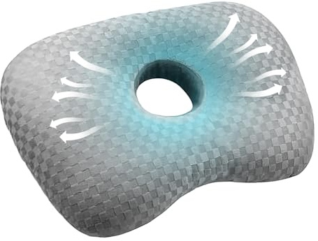 Almohada para Piercing de Orejas Almohada Donut Protectora de Orejas para
